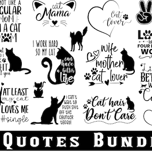 Chat disant Svg, Svg lot de chats, chemise chat Svg, Svg maman chat, Svg amoureux des chats, chat citations Svg, Svg chaton, chien et chat disant Svg