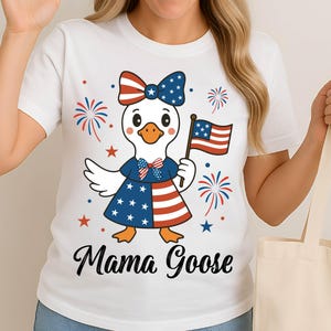 Ganso del 4 de julio PNG, Cuatro de julio PNG, Mamá pija de EE. UU. PNG, Mamá del 4 de julio, Ganso patriótico PNG, Día de la Independencia PNG, Ganso gracioso PNG