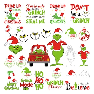 Grinch Christmas SVG Bundle: Holiday Designs (Digital Download)