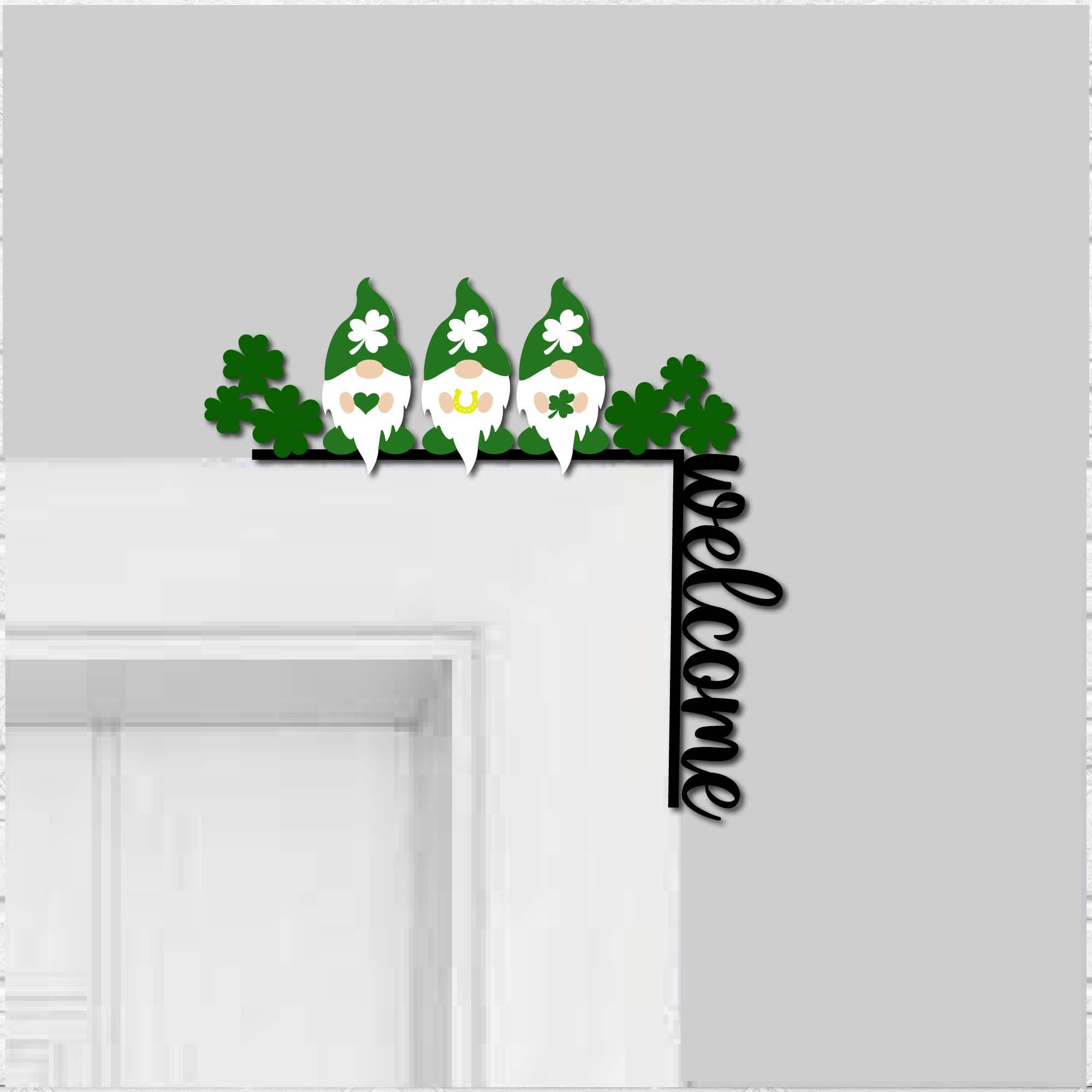 St. Patrick's Door Corner SVG Bundle: Shamrock Trim, Laser Cut File - Etsy
