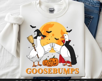 Spooky Goose Halloween PNG: Funny Clipart for Sublimation (Digital File)