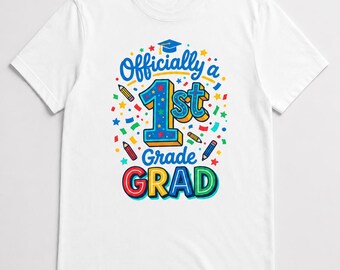 1st Grade Grad PNG | Graduation Shirt Sublimation Design (Digital Download)