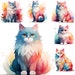 Watercolor Cat Breeds Clipart, Cute Kittens Clipart, Cat Breeds PNG ...