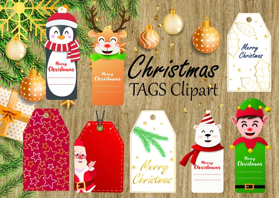 Christmas Tags Svg Printable Christmas Gift Tags Digital - Etsy