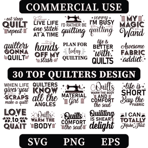 Quilting Svg Files, Quilting Tshirt Svg, Quilting Life Svg, Sewing Svg Quote, Quilting Svg Bundle, Quilter Svg For Commercial Use
