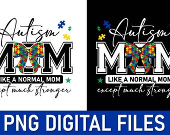 Autismus Mama SVG PNG Bundle: Bewusstsein Designs (Digitaler Download)