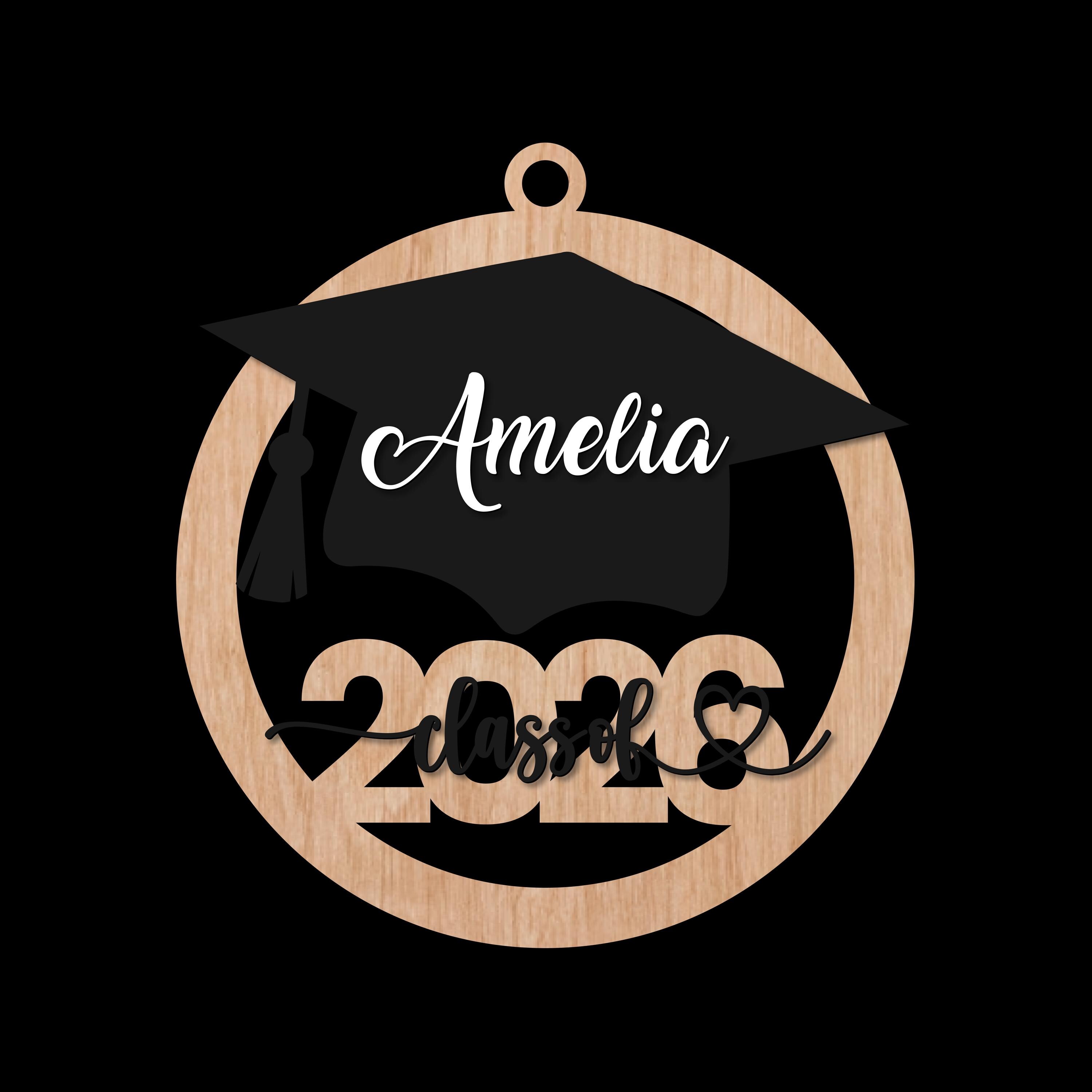 Personalized Class of 2026 Graduation Ornament SVG Bundle (laser Cut ...