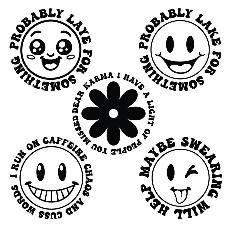 Paquete SVG de sarcasmo retro: frases divertidas y atrevidas (archivos ...