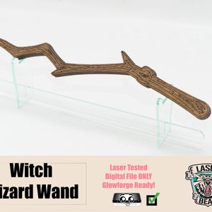 Baguette magique pour découpe laser | Fichiers Glowforge | Baguette magique SVG | Fichiers découpés au laser