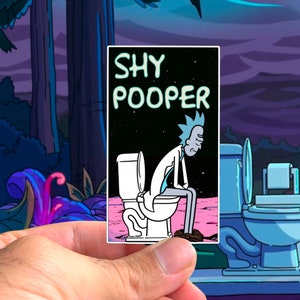Shy Pooper Sticker