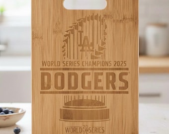 2025 Dodger Champion cutting board Set