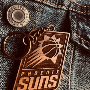 Phoenix Suns (Walnut) Keychain