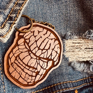 The Thing (Walnut Wood) Keychain
