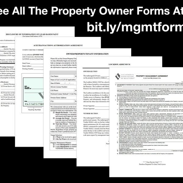 Rental Owner Package Etsy