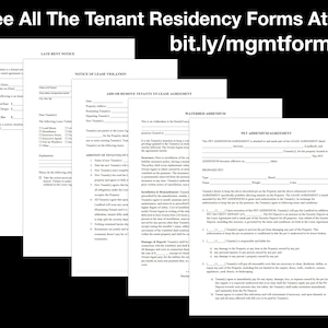 Property Management Forms Package: Bulletproof Owner, Manager, and ...