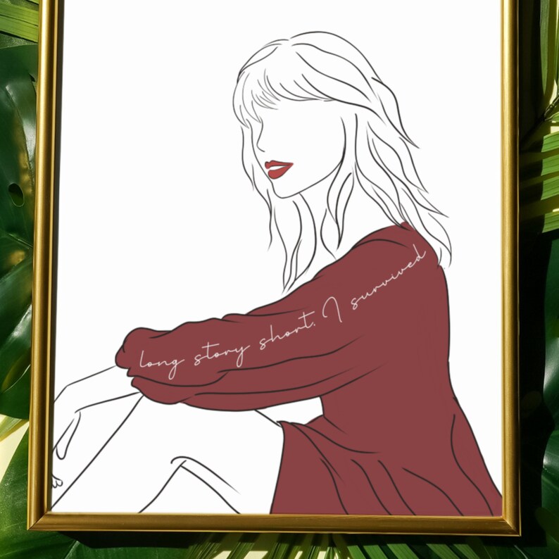 Taylor Swift Poster | Taylor Swift, Taylor Swift Stickers, Taylor Swift Merch, Swiftie merch, Folklore, Taylor Swift Gift, Taylor Swift Art image 2