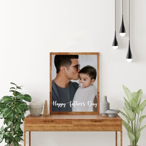 Custom Family Portrait | Custom Portrait From Photo, Personalized Gift, DadDigital Drawing, Fathers Day Portrait, Father’s Day Gift