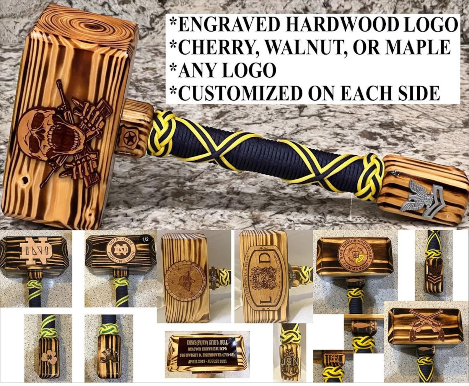 Wood Thor Hammer Made to Order Etsy