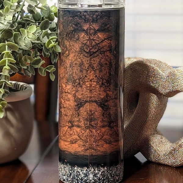 Custom Cannabis-Inspired Sublimated Tumbler Set with Lid and Reusable Straw