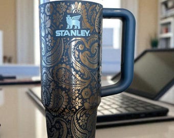 Stanley Quencher, diseño de cachemira Stargaze, vaso de acero inoxidable (40 oz o 30 oz)
