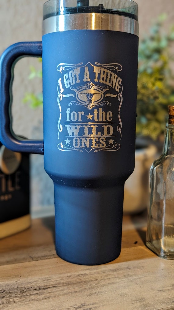 Wild Ones J Murph Laser Engraved 40oz Tumbler, Front and Back