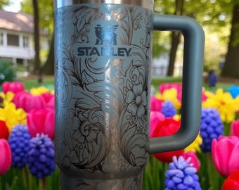 Gravierte Stanley Quencher Tumbler | Boho-Stil Trinkgefäß
