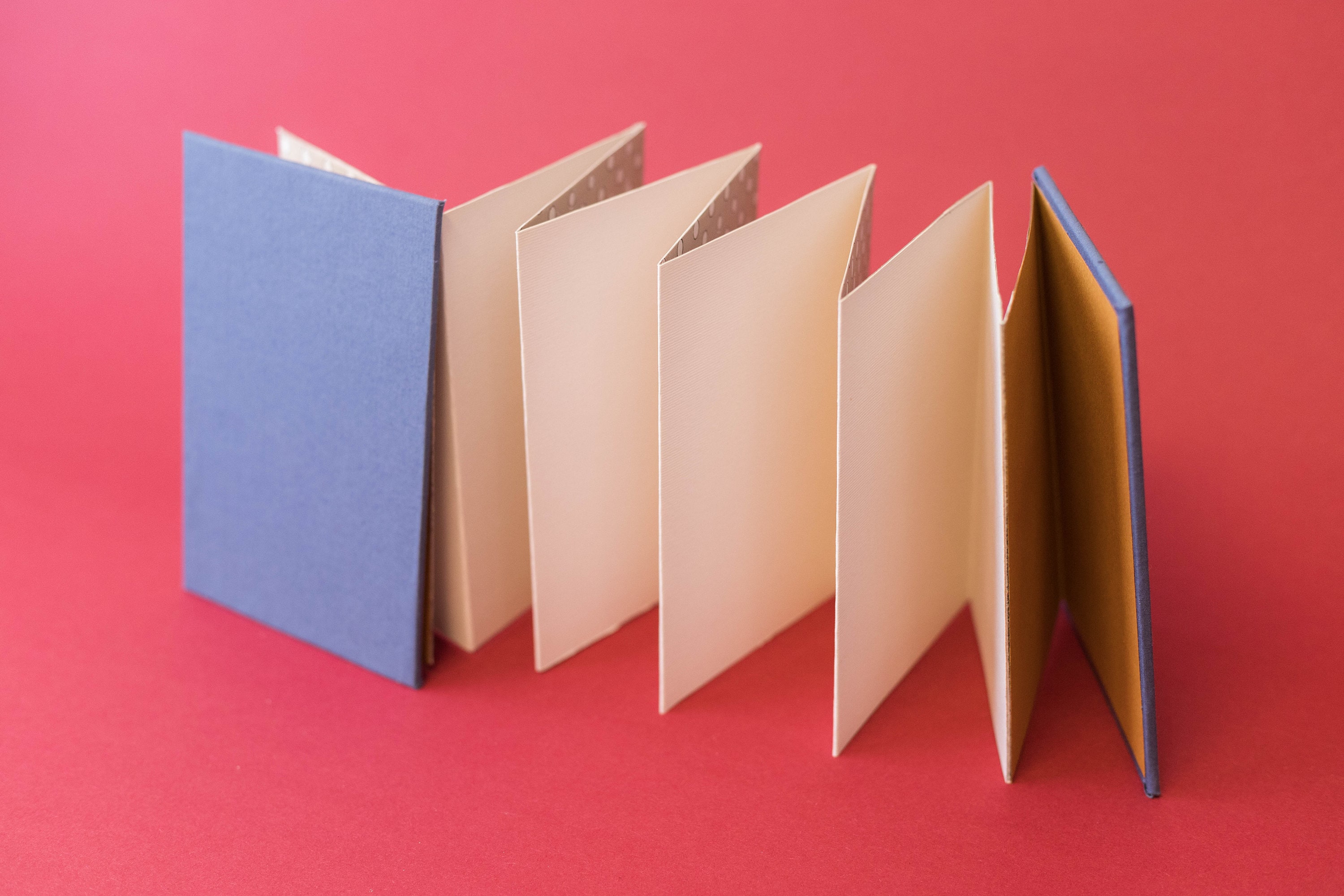 ACCORDION BOOK W/hard Cover Binding Original Hand Made Photo Etsy