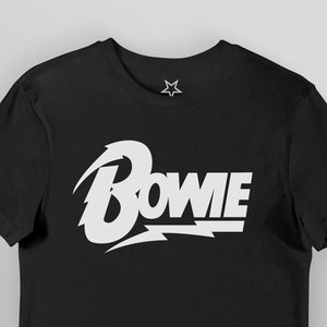 BOWIE. Diamant Hunde Logo. Bio T-Shirt / Premium Qualität, Umweltfreundlich / Weihnachten, Geburtstagsgeschenk / Schwarz, Pink, Weiss