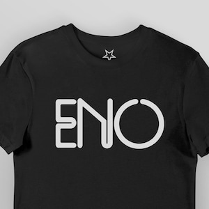 ENO. Brian Eno logo. Organic Cotton Unisex T-Shirt / Premium Quality