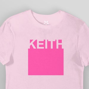 KEITH. キース・ムーン / キース・リチャーズ. オーガニックTシャツ / プレミアム品質、環境に優しい / クリスマス、誕生日プレゼント / ピンク、ブラック、ホワイト