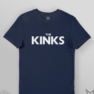 THE KINKS. Kinks Logo. Organic T-Shirt / Premium quality, Eco friendly / Christmas, Birthday Gift / Navy, White, Black