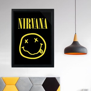 TarSign Nirvana Plaque En étain Vintage Avec Logo 12 20,3 Cm