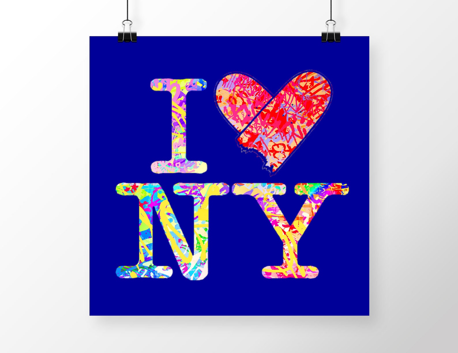 I LOVE NY. Framed Print. Limited editions of 25 | Etsy