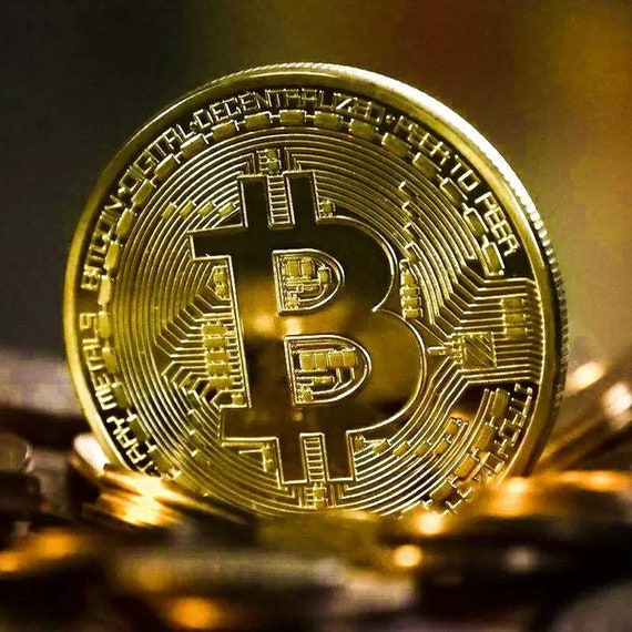 1PC Gold /& 1PC Free Silver Bitcoin Commemorative Coin Collectible Gift BTC Coin