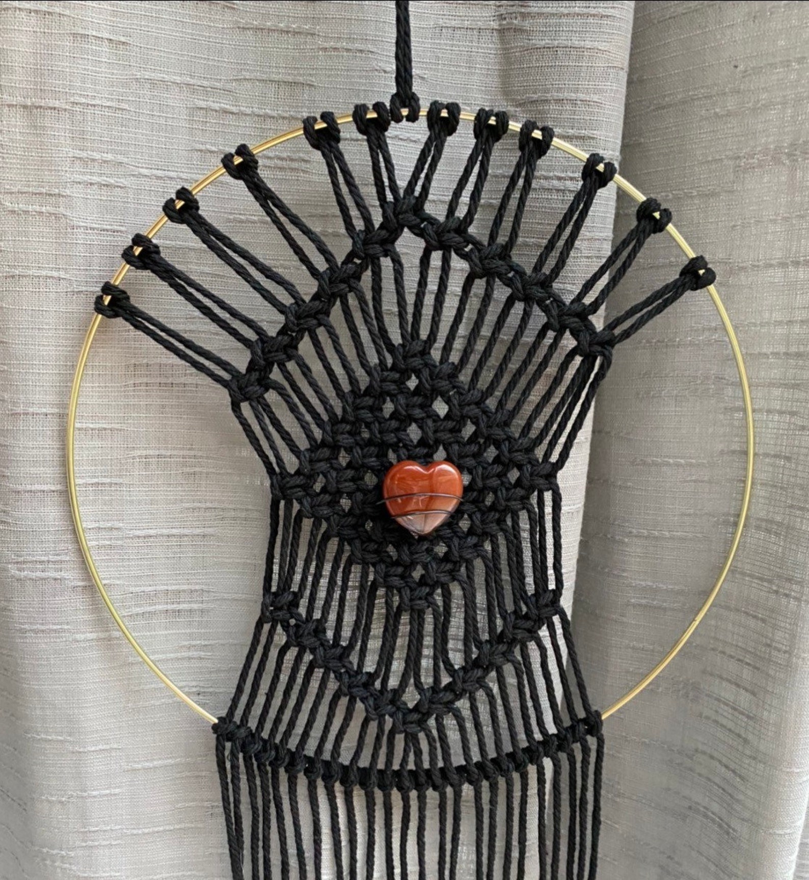 Macrame hoop wall hanging Etsy