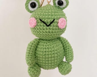Patrón de rana de ganchillo – Juguete de peluche amigurumi kawaii para hacer tú mismo (patrón en PDF)
