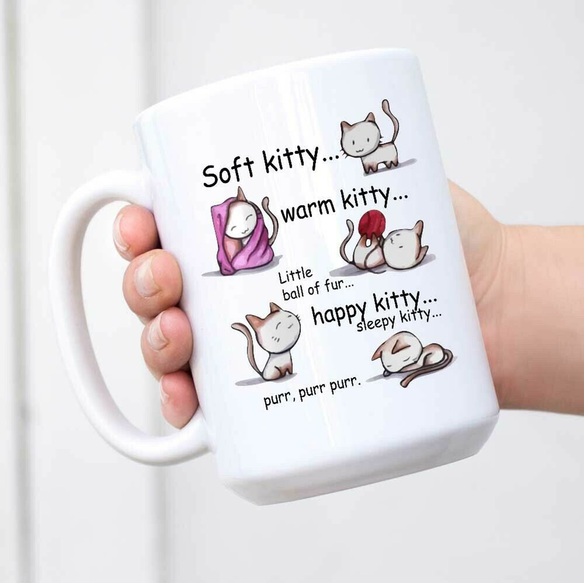 Soft Warm Kitty Coffee Mug Funny Cat Cup Mug Cute Gift For Cat Etsy