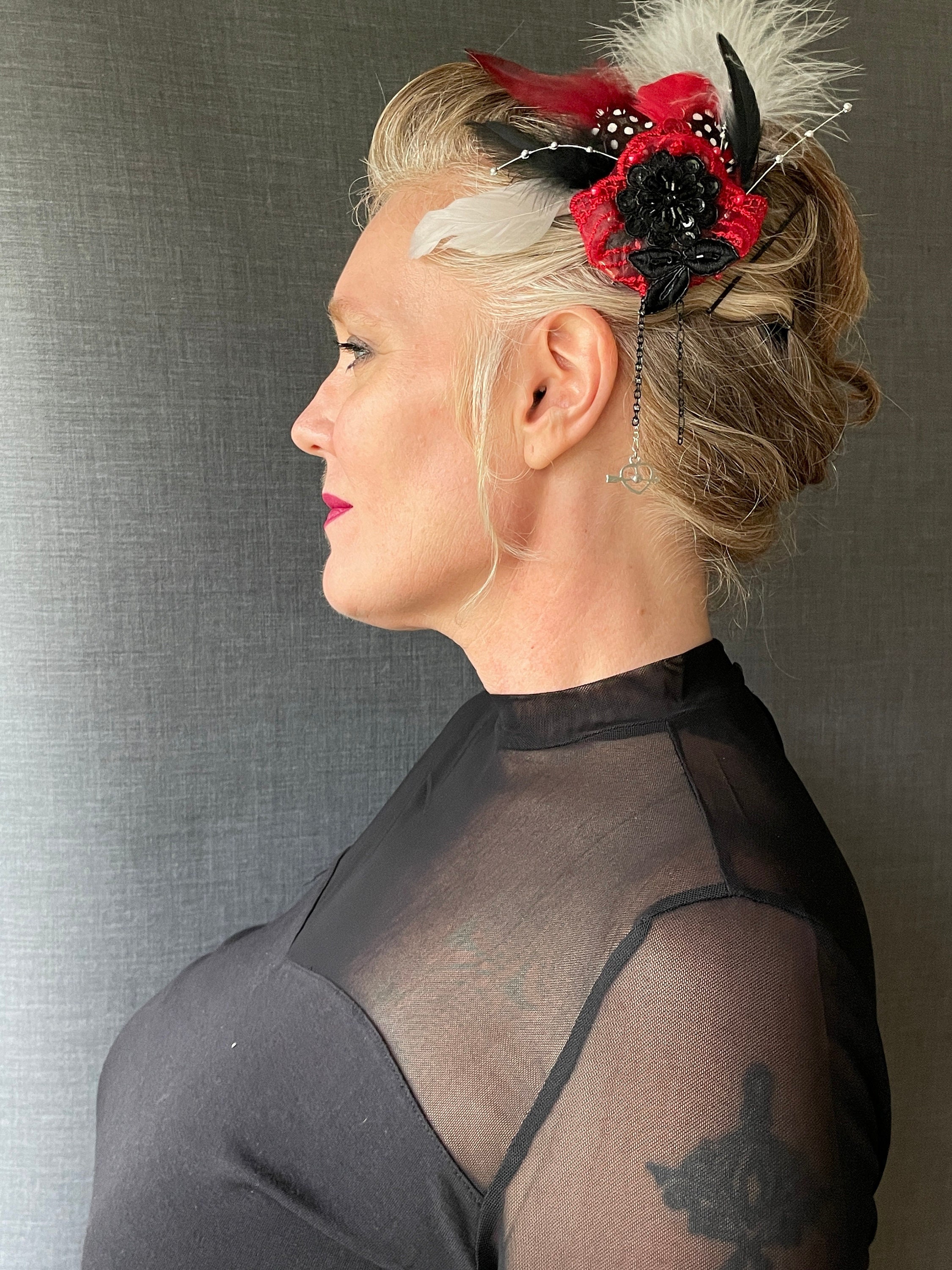 Goth Fascinator - Etsy