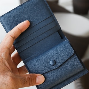 carteiras para homens, presentes para homens, presente para o pai, minimalista, carteira de couro, carteira masculina feita à mão,