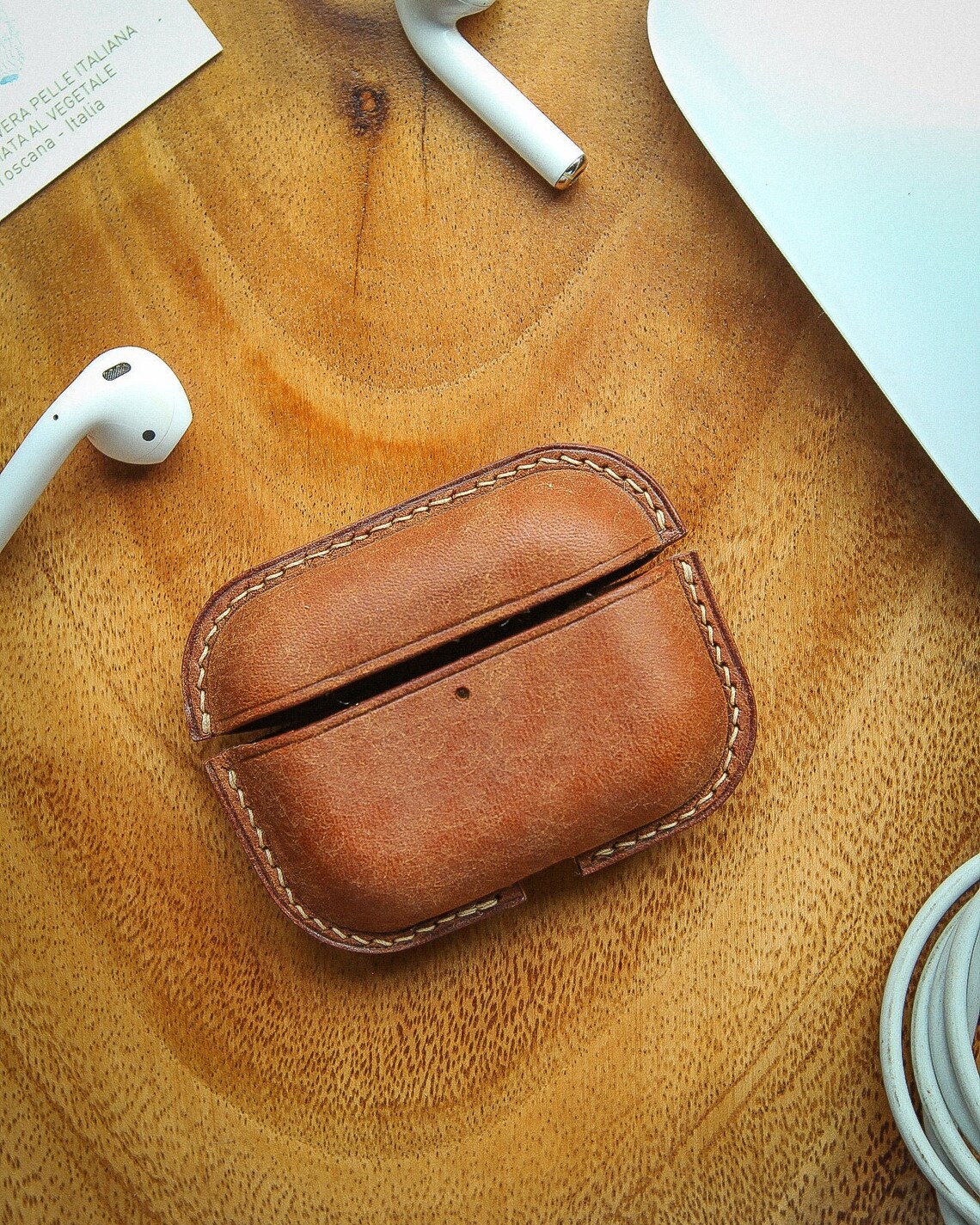 Airpods Pro case Funda de piel hecha a mano para airpods pro Etsy