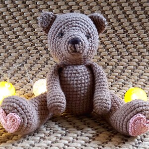 Teddy Bear Crochet Pattern A No Sew Project Beginner - Etsy