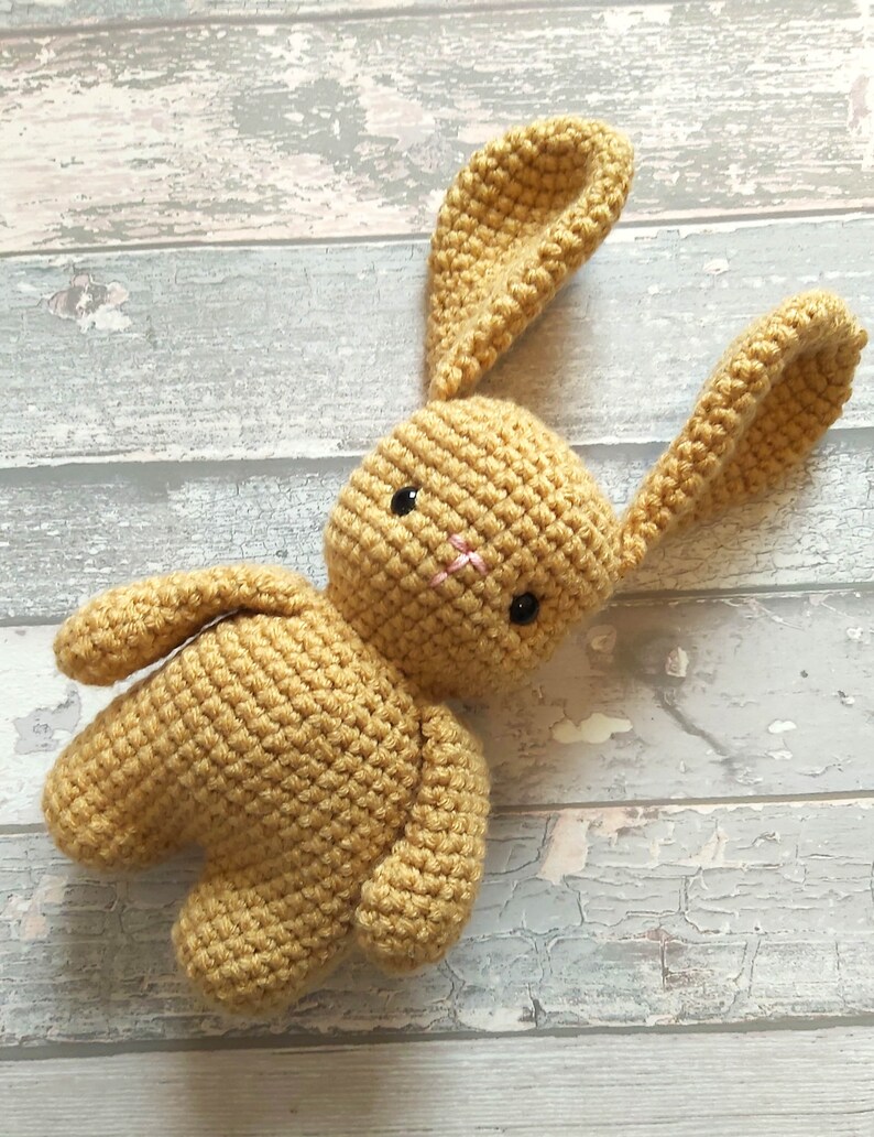 Bunny Rabbit Crochet Pattern Beginner Friendly A No Sew | Etsy