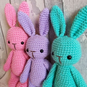 Bunny Rabbit Crochet Pattern Beginner Friendly A No Sew Amigurumi ...