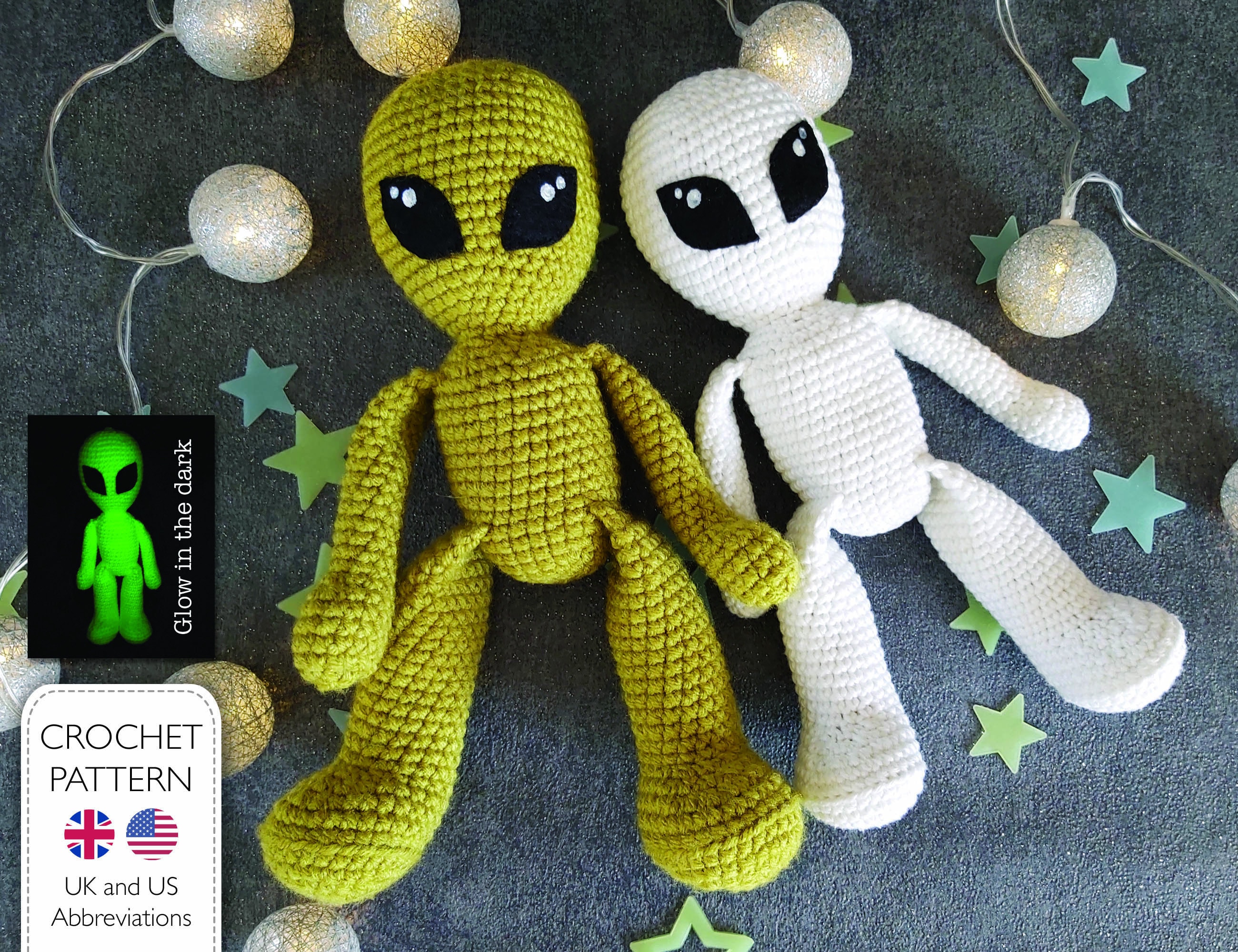 Glow Worm Crochet Pattern, Easy Crochet Glow Worm Pattern, Beginner Crochet  Pattern, DIY Gift 