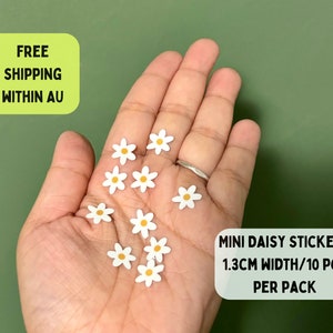 Mini Daisy Stickers Flower Stickers Mini Stickers, Sticker Pack  Water Bottle Stickers Phone Stickers Daisy Stickers Daisy planner stickers