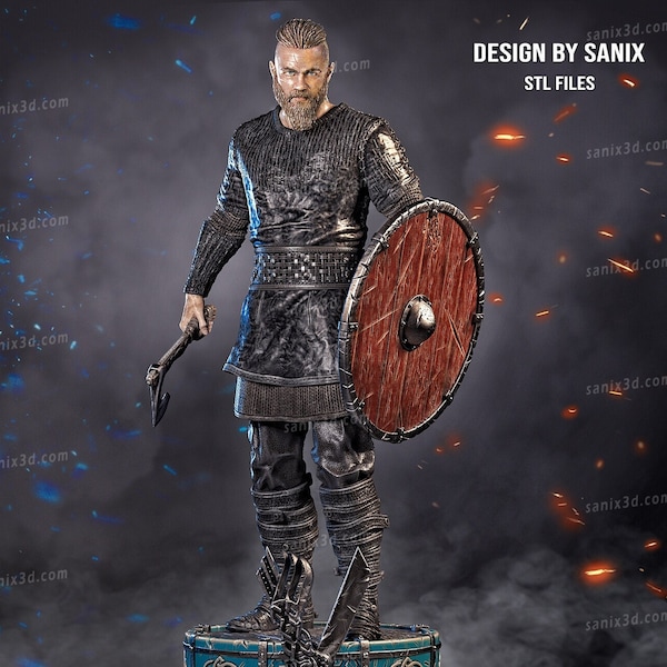 Figurines de Ragnar Lothbrok de la série Viking