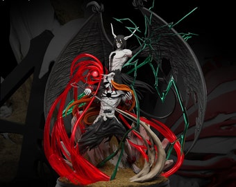 Diorama Ichigo Vasto Lorde contre Ulquiorra 2ème Resurrection de Bleach