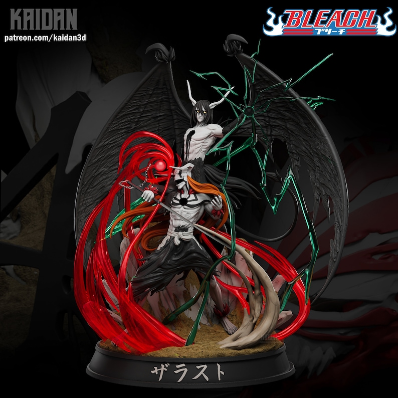 Diorama Ichigo Vasto Lorde contre Ulquiorra 2ème Resurrection de Bleach image 1