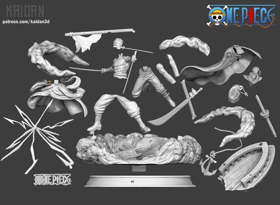 Zoro Vs Mihawk One Piece Figure - Etsy