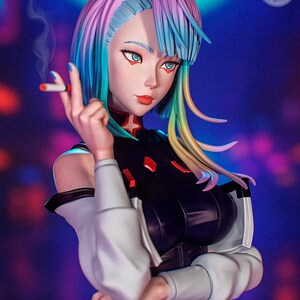 Lucy Figurine – Cyberpunk Edgerunners – 3D Resin Statue – Painted or Unpainted image 4